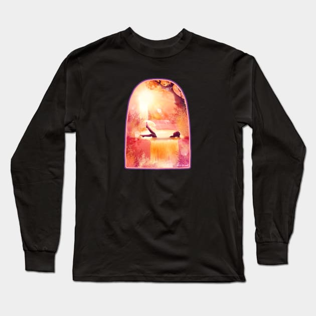 Sunbathing Long Sleeve T-Shirt by DVerissimo